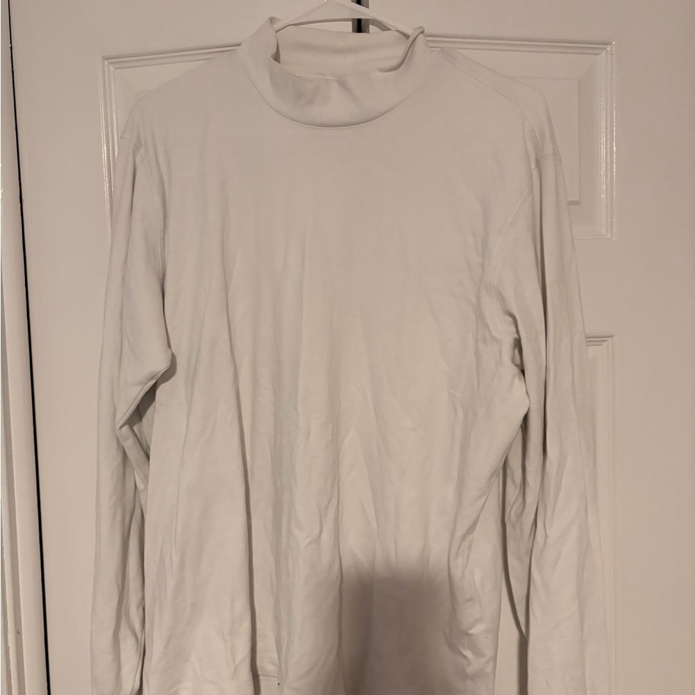 Eddie Bauer White Cotton Turtleneck